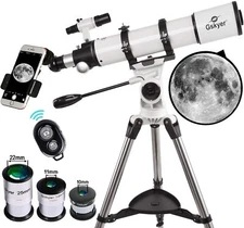Gskyer Telescope 600x90mm AZ Astronomical Refractor Tripod Kit 3x Barlow Lens 