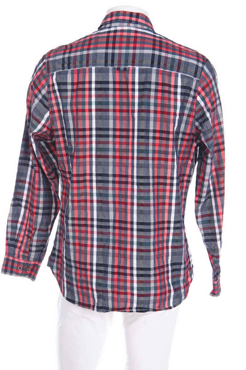 JEAN CARRIERE kariertes Hemd M rote Beerentöne