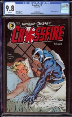 Crossfire # 12 CGC 9.8 White (Eclipse, 1985) Classic Dave Stevens GGA cover