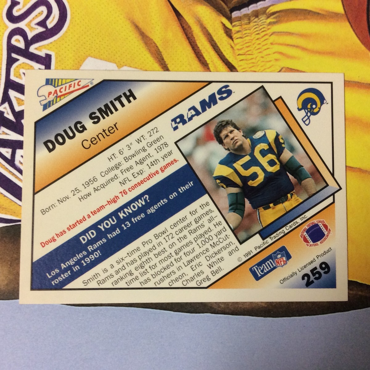 1991 Pacific #259 Doug Smith Los Angeles Rams | eBay