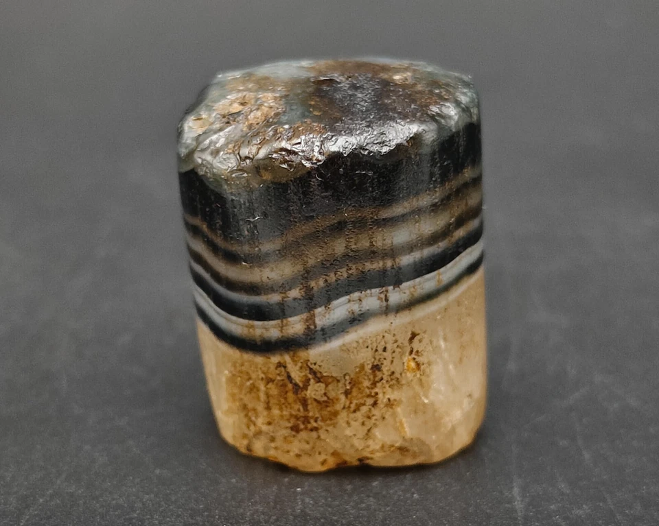 Cuentas talladas de ágata cristal multicapa patrón tibetano del Himalaya único #CP897 Foto 4 de 4