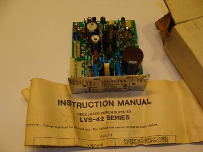 NEW in Box LAMBDA LVS-42-15B POWER SUPPLY, WITH MANUAL