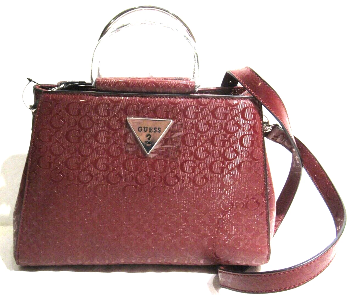 Jeg har erkendt det Pine frygt GENUINE GUESS &#034;CRUZE&#034; purse handbag, shoulder bag in Wine FREE US  SHIP | eBay