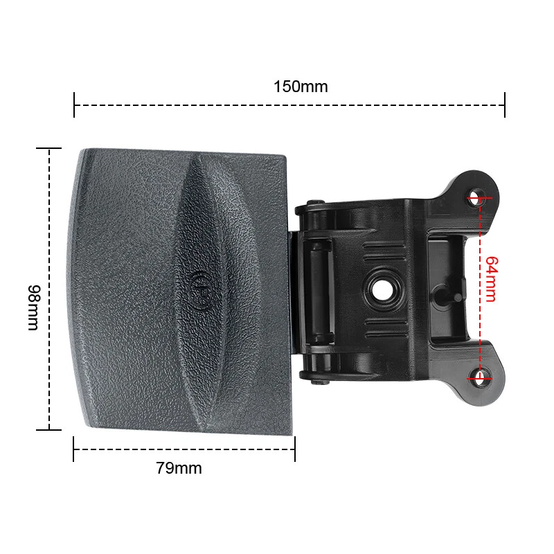 Manija de liberación de freno de estacionamiento gris pizarra para Dodge Ram 1500 2500 3500 2006-2009 Foto 4 de 4