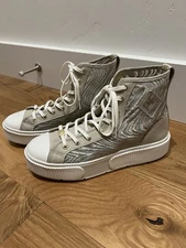 New PF Flyers High Top Sneakers Allston Fashion Mesh Cement Mirage Women’s 9