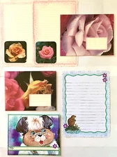 STATIONERY Handmade Recycled Paper Elements from Book Pages Happy Mail Worthy