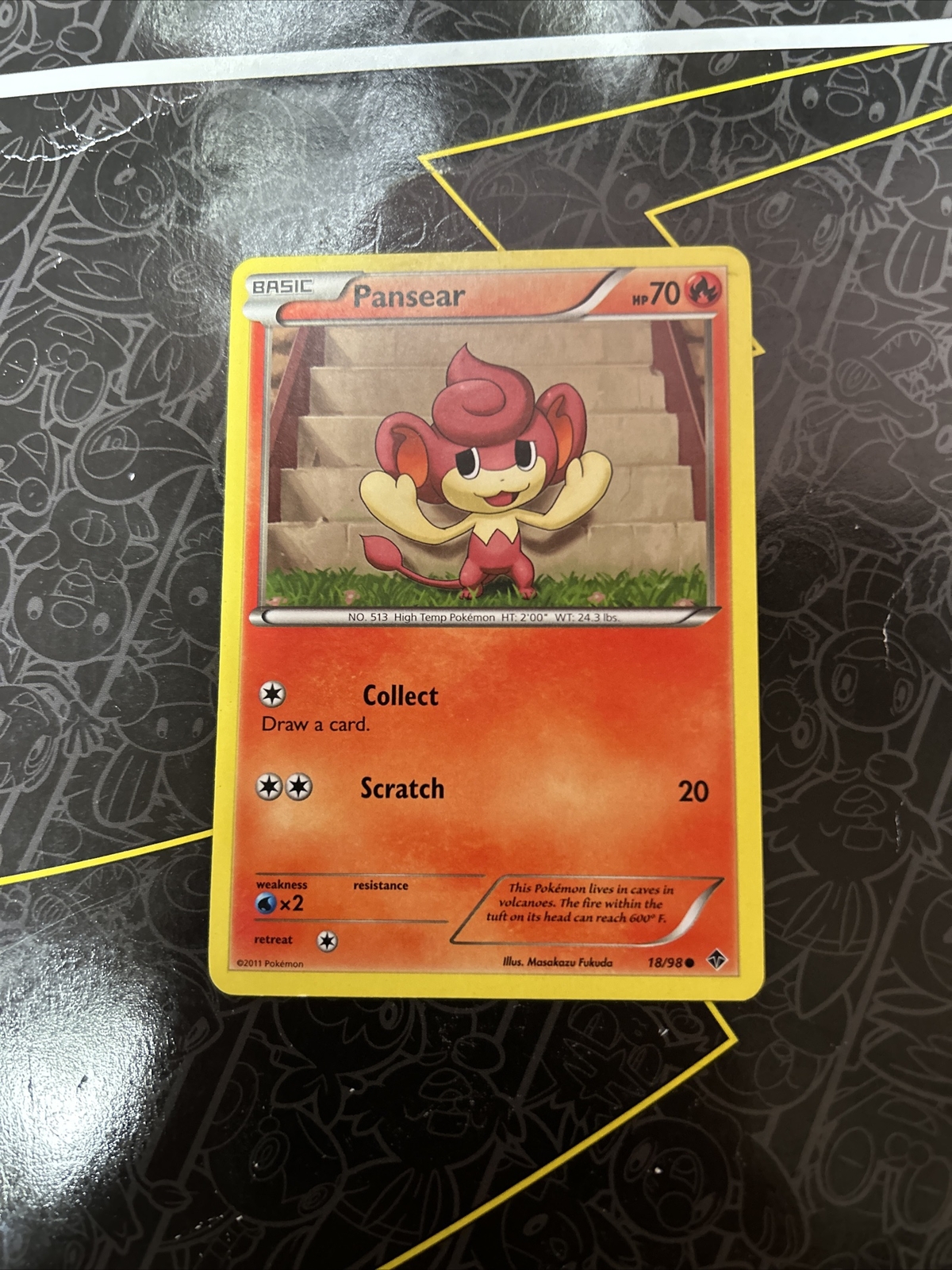 Pansear 18/98 - Emerging Powers - Common - Pokemon Card TCG D2