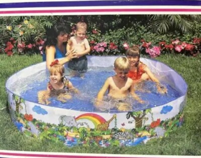 New! Vintage 1990 INTEX POOL 6’ x 15” tall No Assembly Ready To Fill Wet  Set NOS