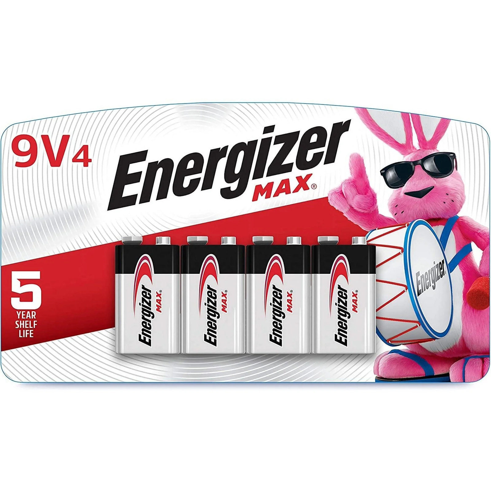 MAX 9V Batteries (4 Pack), 9 Volt Alkaline Batteries - Packaging May Vary