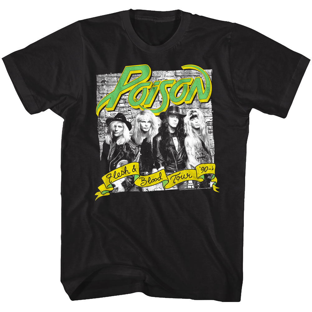 Flesh Blood Concert Tour 90s Mens T Shirt Album Cover Vintage Rock Lazada Singapore