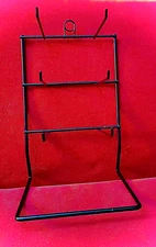 New Black 6 Peg 6" Deep Prong Small Item Retail Counter Display Rack 13.5" 7.2"w