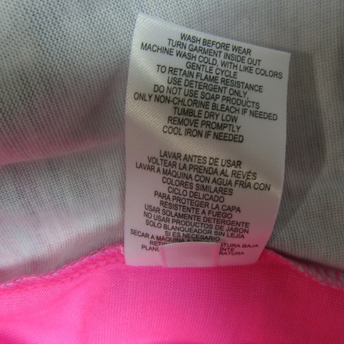 Clueless Girls Size M 7/8 'UGH, AS IF!' 2 PC Pajama Set Tank & Shorts Pink Multi - Picture 12 of 17