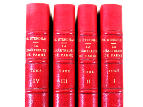 STENDHAL, la Chartreuse de Parme, 4 vol chez Ferroud 1911, ill. Bourdin numéroté - Photo 1 sur 11