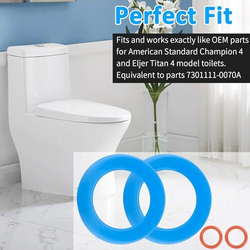Flush Valve Seal for American Standard & Eljer Toilets, Upgraded