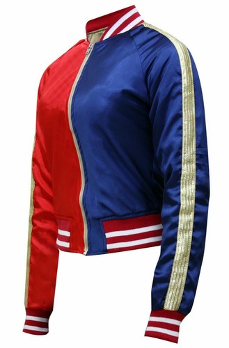 New Women Harley Quinn Suicide Squad Halloween Cosplay Party Bomber Jacket 8-18 - Picture 7 of 7