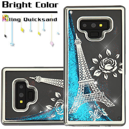 Rose Gold Silver Blue Glitter Hybrid Diamond TPU Case Cover For Galaxy Note 9 - Picture 2 of 17
