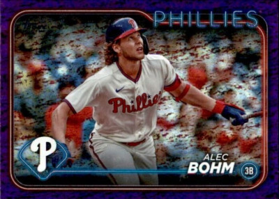 スポーツ選手 2018 Bowman Alec Bohm RC Auto Purple 2018 Bowman Alec Bohm RC Auto Purple