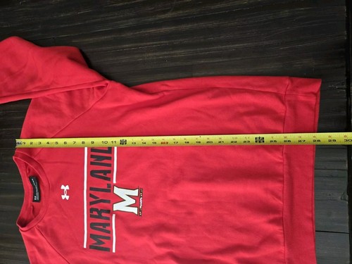 Maryland Terrapins Under Armour Loose Sweatshirt Red Size L NCAA 2022 NWOT - Picture 8 of 12