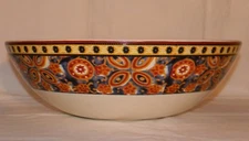 The Main Ingredients Ironstone Large Salad / Pasta Serving Bowl 13" Blue Flowers