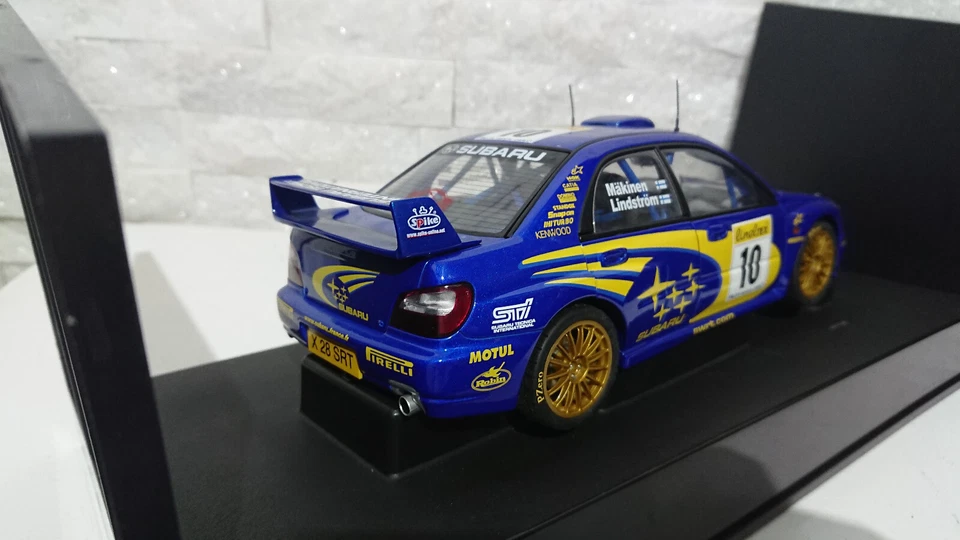 Autoart 1/18 Subaru Impreza WRC 2002 #10 Rally Monte Carlo MAKINEN LINDSTR 80292 - Immagine 4 di 4