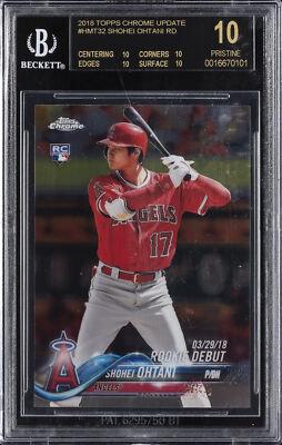 大谷 翔平 2018 topps chrome Update RC Shohei Graded 2018 Topps Chrome Update SHOHEI OHTANI #HMT32 Rookie