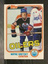 1981-82 Topps Hockey #16 Wayne Gretzky Edmonton Oilers Card EXMT Sku164CK