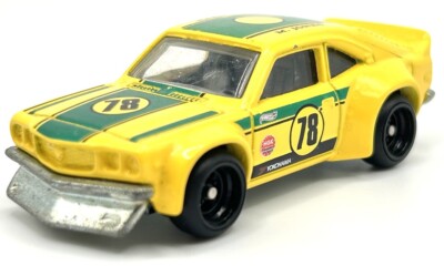 ホットウィール　RACE DAY　レースデイ　RX3 Hot Wheels 2017 Car Culture Race Day Mazda RX-3 Yellow #2/5 (Lot