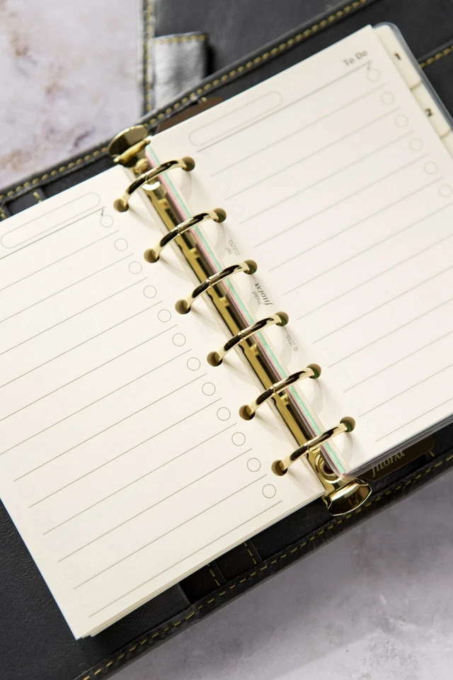 FiloFax Malden Tasche SONDERAUSGABE Leder persönlicher Organizer Tagebuchplaner - Bild 3 von 4