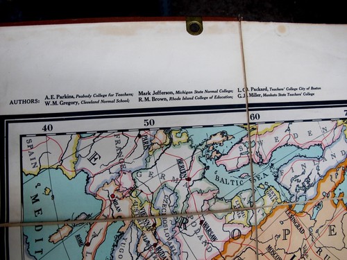 HUGE MAP 51.5" x 48" Asia Since The Great War WWI A. J. NYSTROM China India 1st - Picture 19 of 23