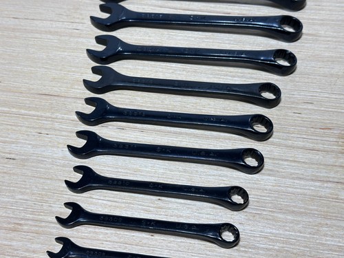 SK Tools USA RARE 14pc Block Oxide Combination Metric Wrench Set 6-19mm, Kit Bag - Picture 11 of 15
