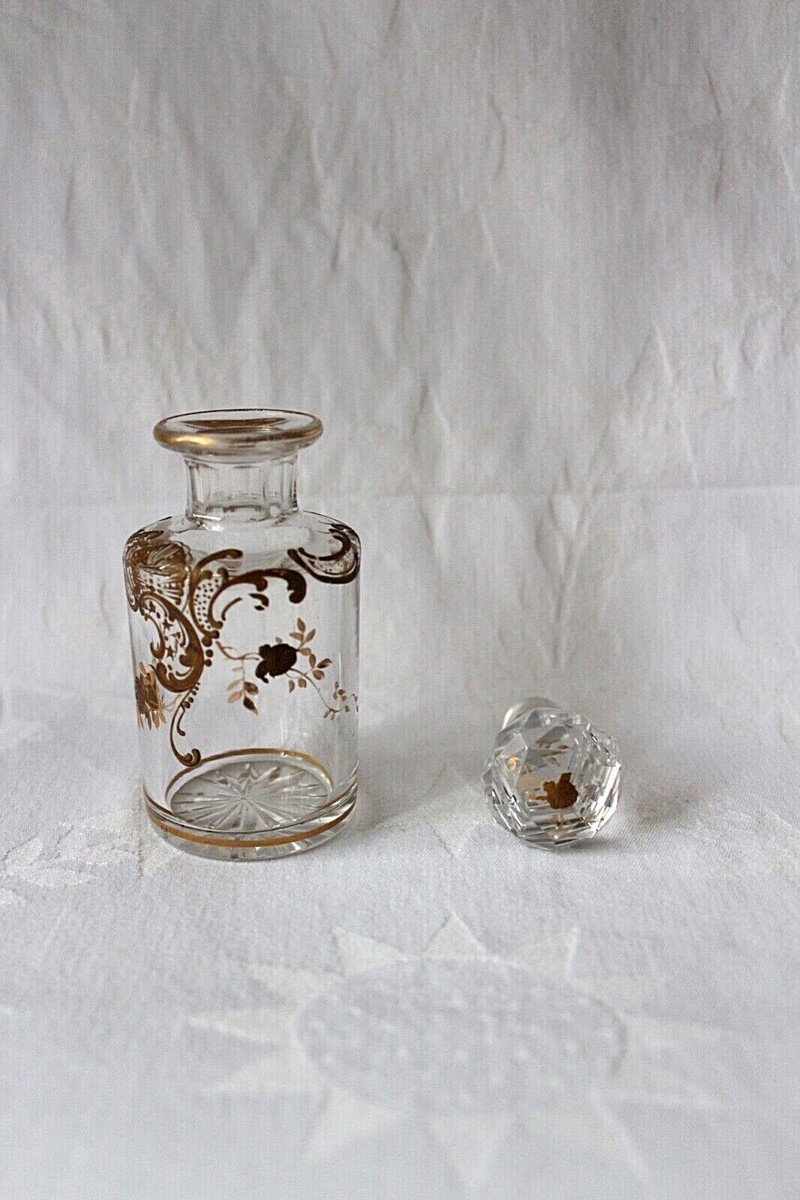 Baccarat  バカラ  (M´EMOIRE DES MARQUES) C 1900 Antique French Baccarat Crystal Gold Encrusted Wine