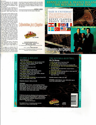 CLARKE & BOLAND/MITCHELL RUFF -JAZZ UNIVERSAL/AFTER MESSAGE (CD) **15 TRACKS**