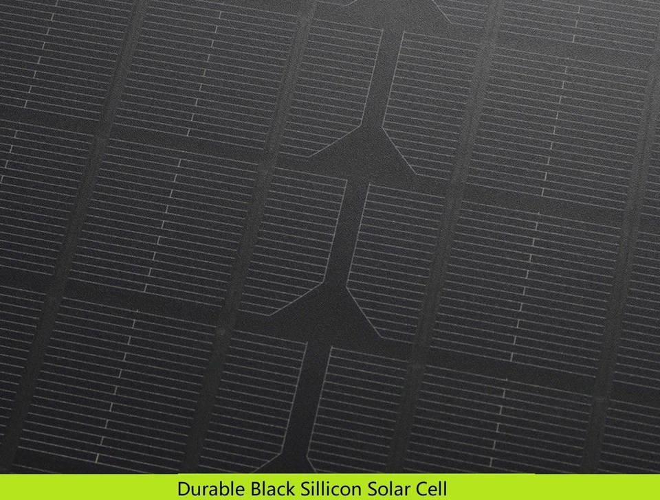 12V 120W Folding Solar Blanket Kit, Black Silicon Panel, Generator Power Charger - Image 3 of 4