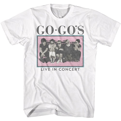 The Go-Go's Live in Concert Men's T Shirt New Wave LA Rock Band Photo