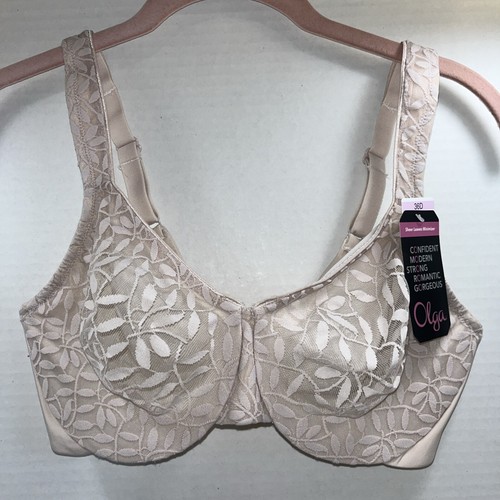 Olga Sheer Leaves Minimizer Bra NEW 35519 Size 36D
