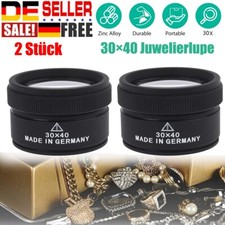 2Stk 30X40 mm Uhrmacherlupe Schmuck Uhrmacher Lupe Juwelier Auge Okular Lupen