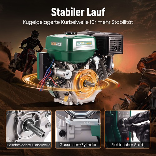 Einzylinder Benzinmotor 420ccm 15PS E-start for Wasserpumpen Hochdruckreinigern - Bild 6 von 11