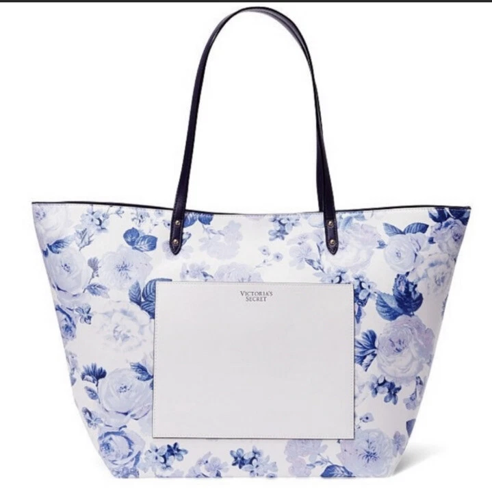 Victoria's Secret Bags | Victoria Secret Tote | Color: Blue/White | Size: Os | Trishg2001's Closet