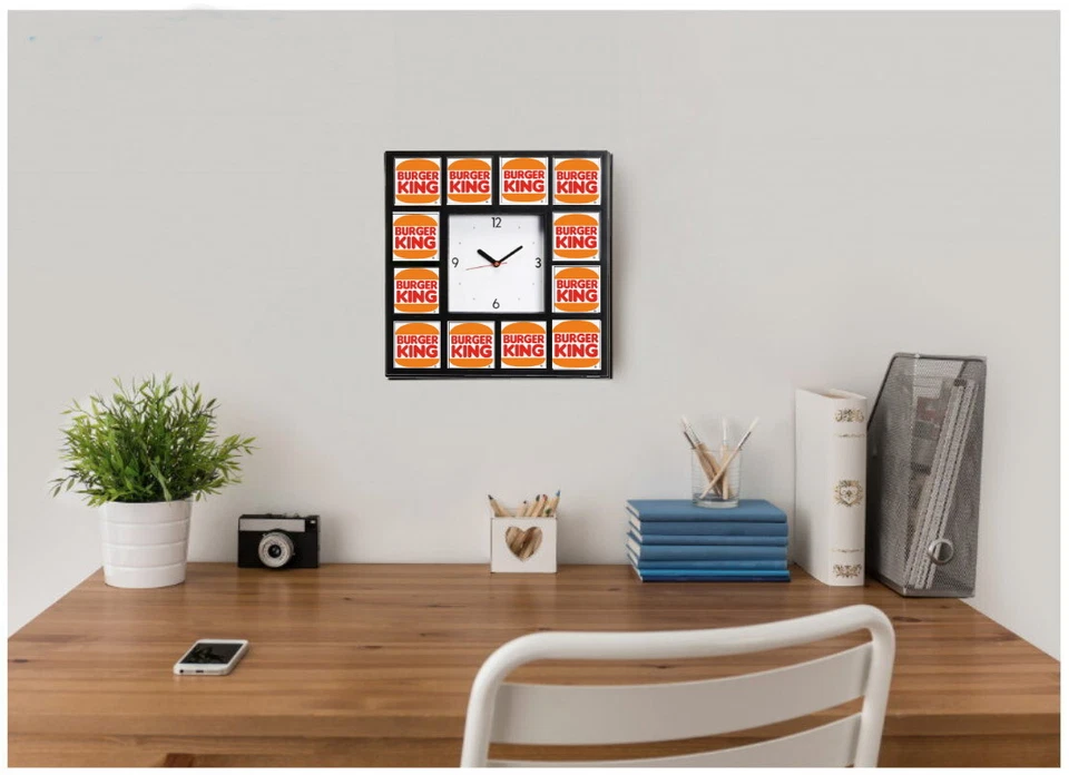 Burger King 1969 Logo Retro Classic Advertising Clock with 12 pictures - Image 3 of 4