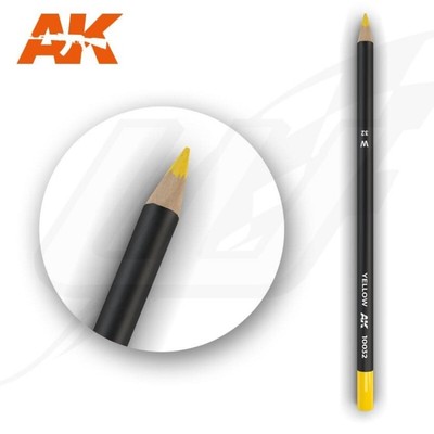 [FR] AK INTERACTIVE Watercolor Pencil Yellow (Box - 5 units) - AK10032-5