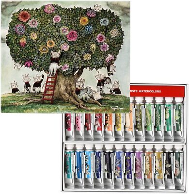Holbein Yuko Higuchi Collaboration Transparente Aquarelle 5ml 24 Farben Set Neu