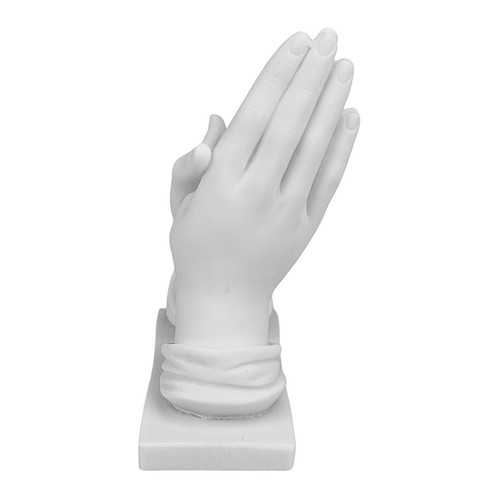 Praying Hands of Jesus Christ Religious Christian Cast Alabaster Statue - Picture 3 of 10