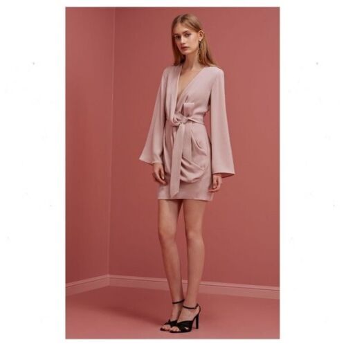 Keepsake The Label Women's No Limits Blush Mini Dress Pink Cream Size Large