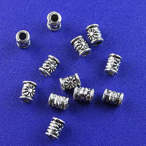 75pcs Tibetan silver tube spacer beads h2599