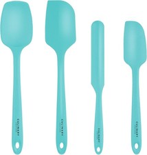 4-Piece Silicone Baking Spatula Set - Rubber Spatulas Silicone Heat