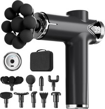 Deep Tissue Massage Gun for Pain Relief - 9 Heads, 6 Speeds