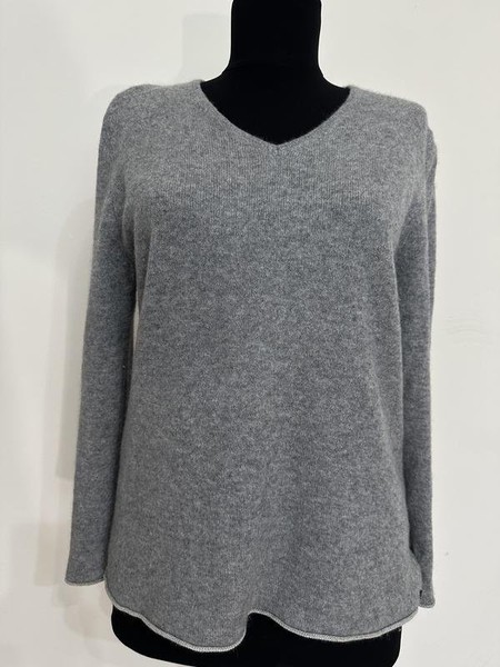 Women Navyboot Sweater Grey Cashmere 40 / L / 48