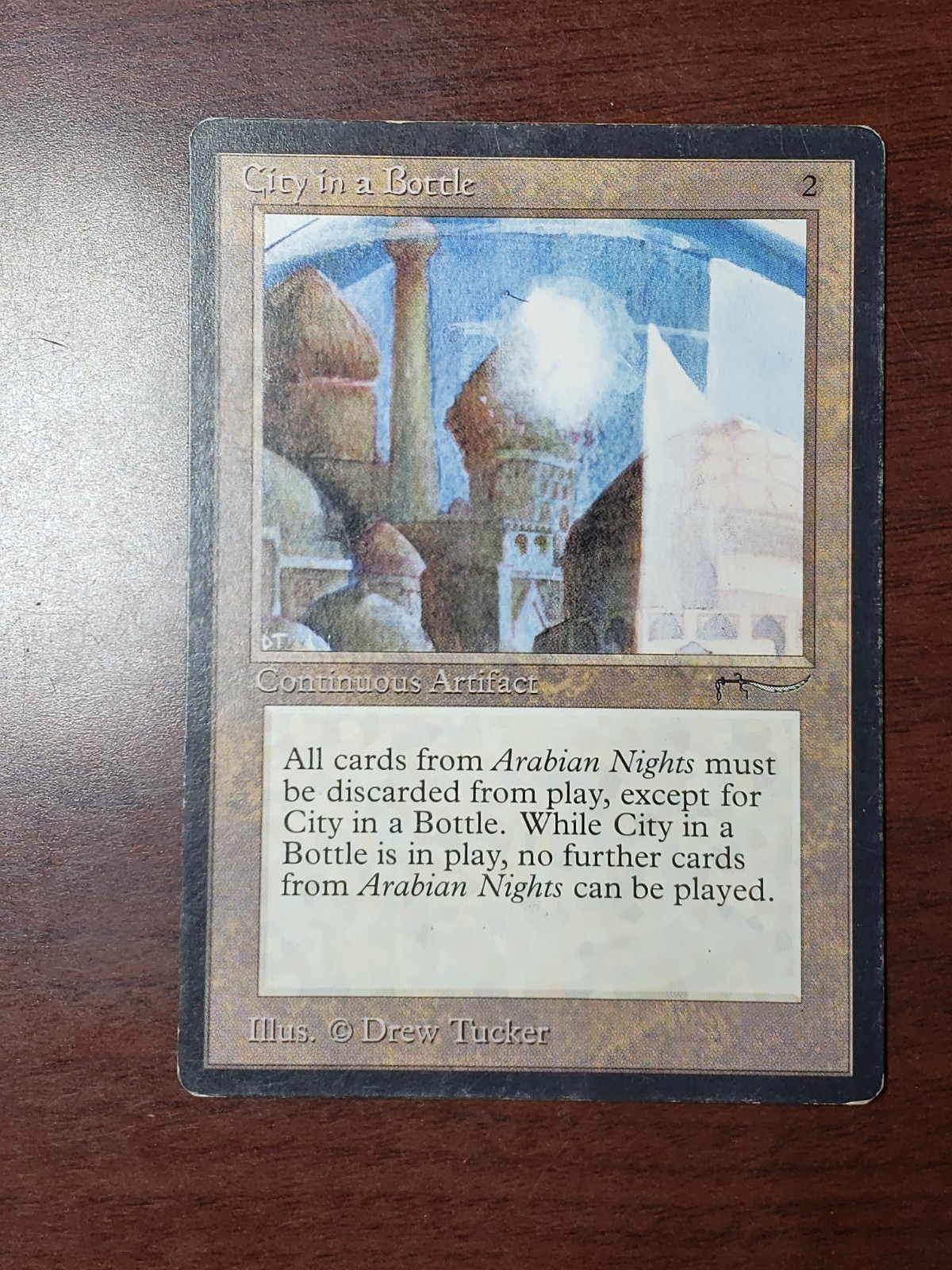 MTG City in a Bottle Arabian Nights MP Adult Owned Vintage Magic 1