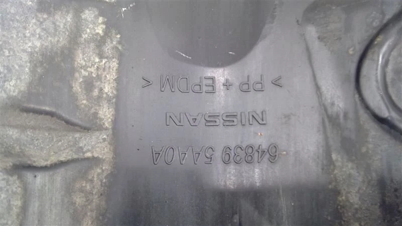 2015-2017 NISSAN MURANO LEFT SPLASH SHIELD COVER PANEL OEM 64839-5AA0A - Image 2 of 4