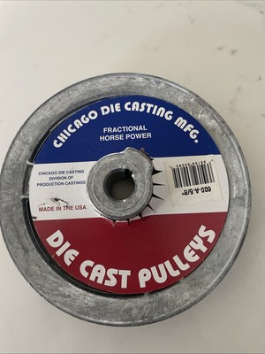 Chicago Die Cast 6 in. D X 3/4 in. D Zinc Single V-Grooved Pulley